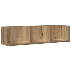 vidaXL Стенен рафт за компактдискове Artisan Oak 75x18x18 cm