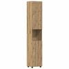 vidaXL Комплект шкафове за баня TULUM Дъб 37 x 31,5 x 203 см
