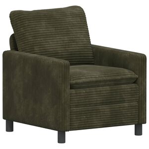 vidaXL Диван Зелено 76 x 81 x 87,5 см Полиестер