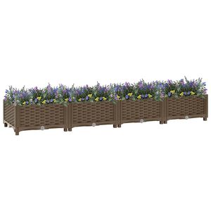 vidaXL Повдигната леха, 160x40x23 см, полипропилен