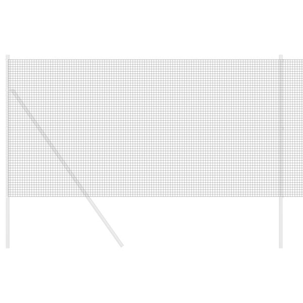 vidaXL Заварена мрежа ограда Сив 1.2 x 50 m Стомана