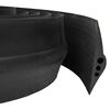 vidaXL Уплътнение за Гаражна Под Черно 75 x 12 мм 5,5 м EPDM гума