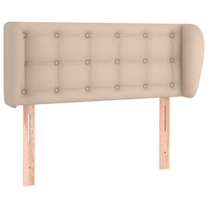 vidaXL Горна табла с уши, капучино, 93x23x78/88 см, изкуствена кожа