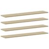 vidaXL Рафтове за етажерка, 8 бр, дъб сонома, 100x20x1,5 см, ПДЧ