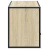 vidaXL ТB шкаф, сонома дъб, 100x31x39,5 см, инженерно дърво и метал
