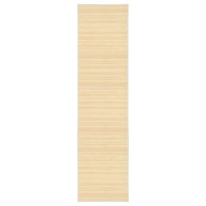 vidaXL Бамбуков килим, 80x300 см, естествен цвят
