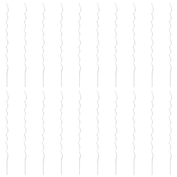 vidaXL 20 бр Спирални колчета за растения, 170 см, поцинкована стомана