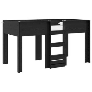 vidaXL Двуетажно легло за деца Черния дъб 100 x 200 cm Инженерно дърво