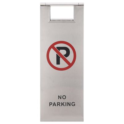 vidaXL Сгъваема табела за паркинг, неръждаема стомана