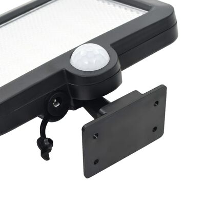 vidaXL Соларна лампа със сензор за движение LED светлини бяла
