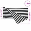 vidaXL Засенчваща мрежа антрацит и бяло 1x10 м HDPE 195 г/м&sup2;