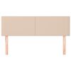 vidaXL Табла за легло, цвят капучино, 144x5x78/88 см, изкуствена кожа