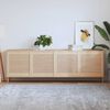 vidaXL Врати за шкафове с решетен дизайн 4 бр 61,5x59,4 см бор масив