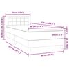 vidaXL Box Spring легло с матрак Тъмнозелено 90x220 cm Кадифе