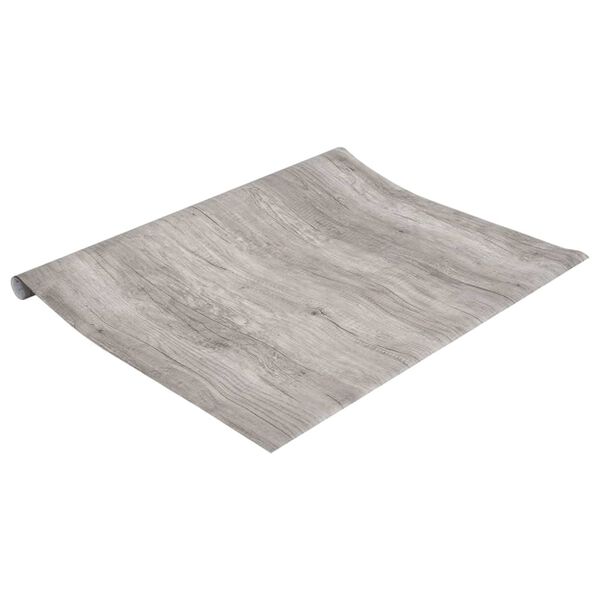 vidaXL Стикер за мебели, самозалепващ, дървена визия, 90x500 см, PVC