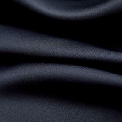 vidaXL Затъмняващи завеси с метални халки, 2 бр, черни, 140x175 см