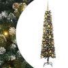 vidaXL С изкуствено коледно дърво с 300 LED светодиода Зелен 180 cm