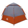 vidaXL Бърза палатка Сив и оранжев 280 x 280 x 160 см Стомана