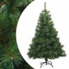 vidaXL Изкуствено коледно дърво с хингед Зелено 120 cm ПВЦ