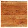 vidaXL Плот за маса, 60x60x3,8 см, квадратен, акация масив, жив ръб