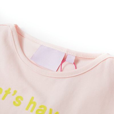 Детска тениска, нежно розово, 92