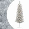 vidaXL Изкуствено Тънко Коледно Дърво 150 см 150 LED светодиода