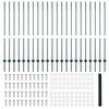 vidaXL Ограда с пост Зелен 1,4 x 50 m Стомана и PVC