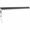 vidaXL Автоматично прибираща се тента, антрацит, 4x3 м
