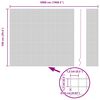 vidaXL Заварена мрежа ограда Сребрист 1 x 50 m