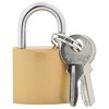 vidaXL U Lock с ключове 100 бр. Месинг Желязо