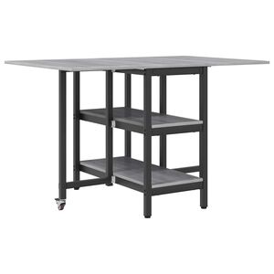 vidaXL Маса за хранене 122 x 80 x 76,5 см Инженерна дървесина