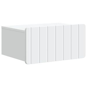 vidaXL Спален шкаф с монтаж на стена с чекмедже Бяло 49 x 34,5 x 24 см