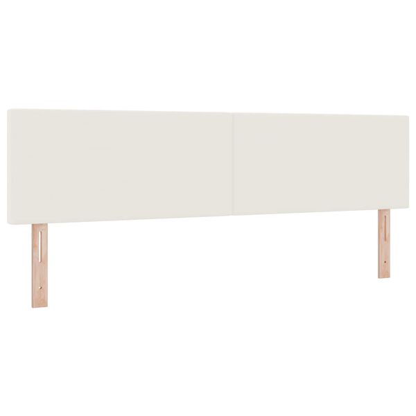 vidaXL LED глава С LED лентисти светлини Крем 180 cm Полиестер