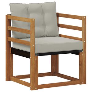 vidaXL Комплект дивани за открито Солидно акациево дърво и текстилена