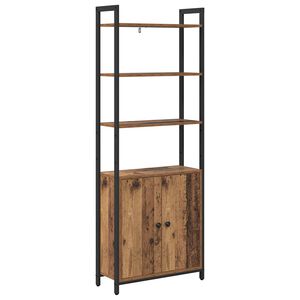 vidaXL Шкаф за книги 6 нива 60 x 24 x 161 см Инженерна дървесина