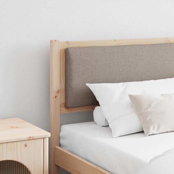 vidaXL Облегалка за глава Друг Кафяво 200 cm Борово дърво масив