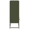 vidaXL Висок шкаф, маслиненозелен, 68x39x111,5 см, стомана