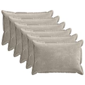 vidaXL Калъфка за възглавница 6 pcs HOUTEN Светлосиво 40 x 60 cm