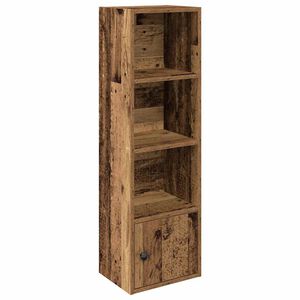 vidaXL Библиотека, старо дърво, 31x24x102 см, инженерно дърво