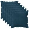 vidaXL Калъфка за възглавница 6 pcs HOUTEN Синьо 35 x 35 cm Кадифе
