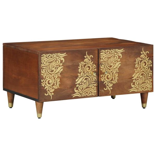 vidaXL Масичка за кафе Меден кафяв 80 x 50 x 40 cm