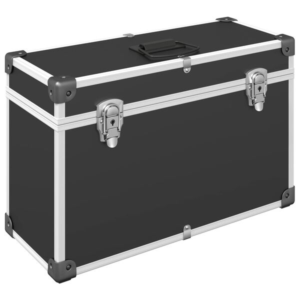 vidaXL Дръжки за шкафове Черно 85 x 45 мм Метал