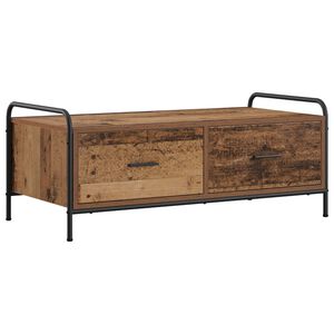 vidaXL Масичка за кафе Старо дърво 99,5 x 49 x 41 см