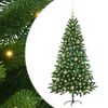 vidaXL Коледно дърво с 150 LED светодиода с поставка Зелен 150 cm ПЕ