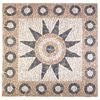 vidaXL Мозайка с цветен модел Многоцветен 120 x 120 cm Мрамор