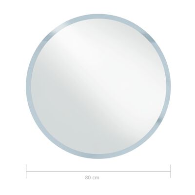 vidaXL LED огледало за баня 80 см