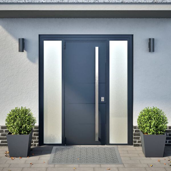 vidaXL Градински кашпи, 2 бр, антрацит, 40x40x40 см, стомана