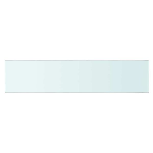 vidaXL Рафтове, 2 бр, панели прозрачно стъкло, 90x20 см