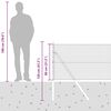 vidaXL Стълб за ограда. Сребрист 25 x 0,8 м (25 x 25 мм мрежа) Стомана