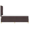 vidaXL LED кутия за пружини с легло Тъмен кафяв 80 x 200 cm текстил